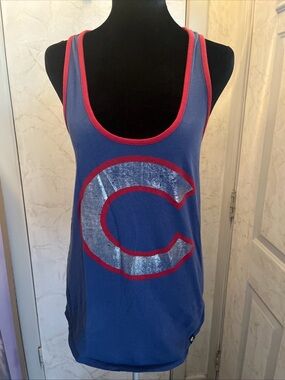 47 Navy Tank Top with Red Trim and White Logo